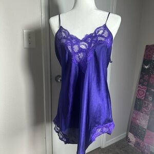 Victoria's Secret Royal Blue Satin Slip